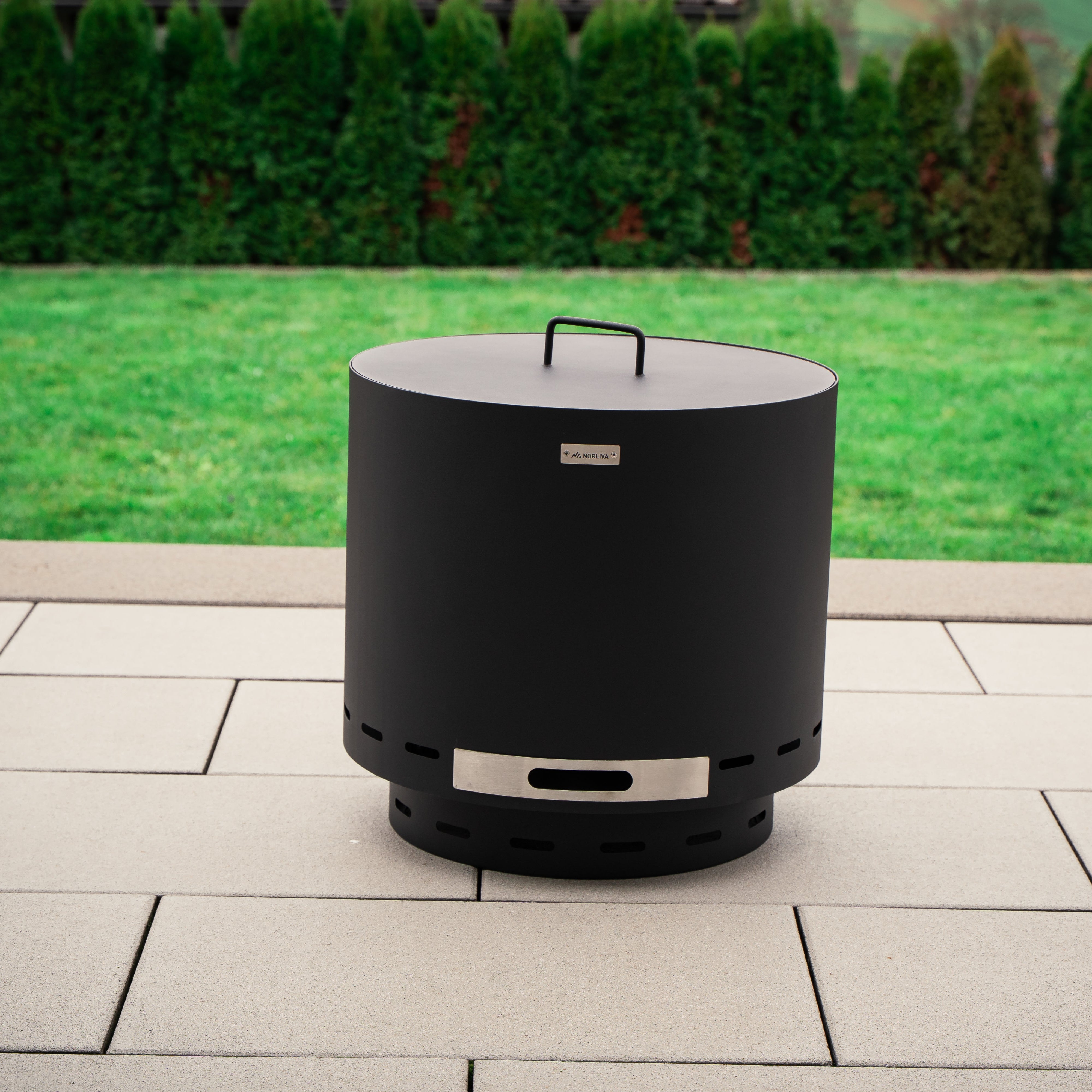 Set: Skara + Deksel + Gietijzeren-grillrooster