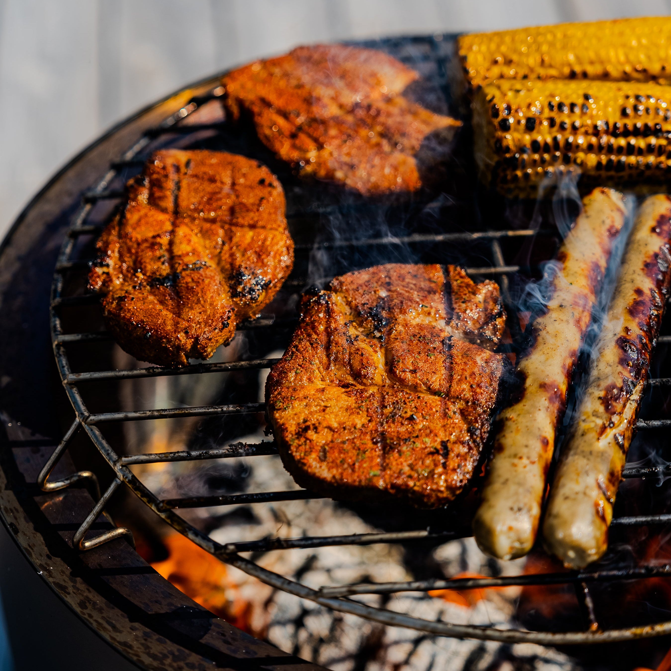 Set: Skara + Deksel + Grillrooster