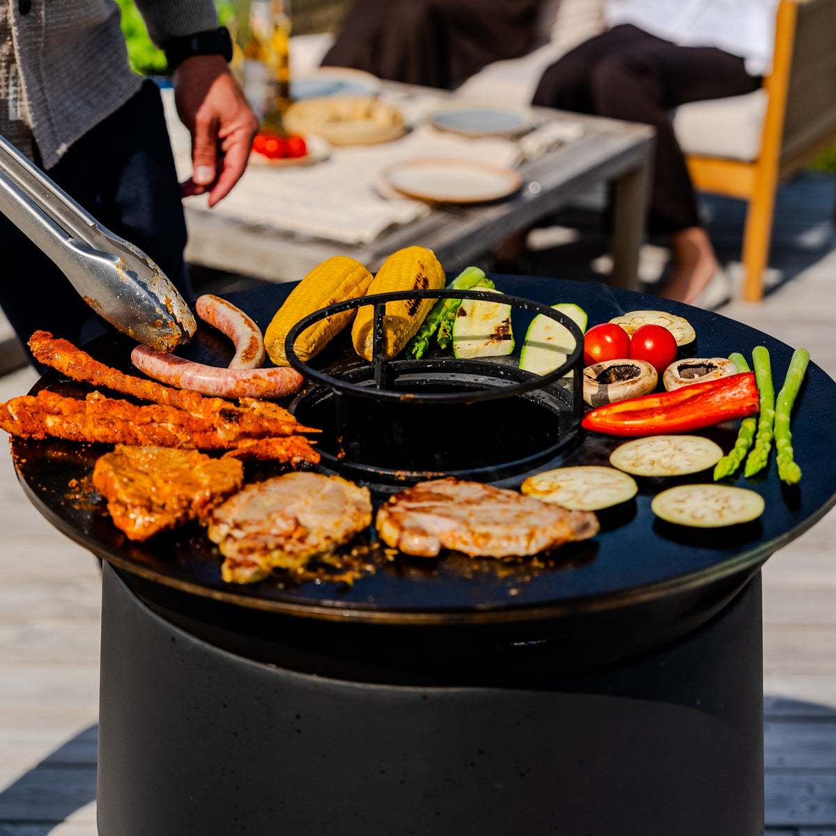 Set:Juna + vuurplaatgrill