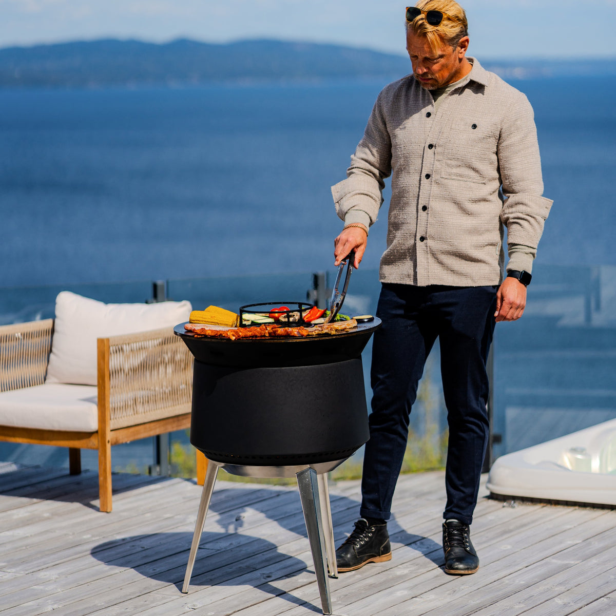 Set:Juna + vuurplaatgrill