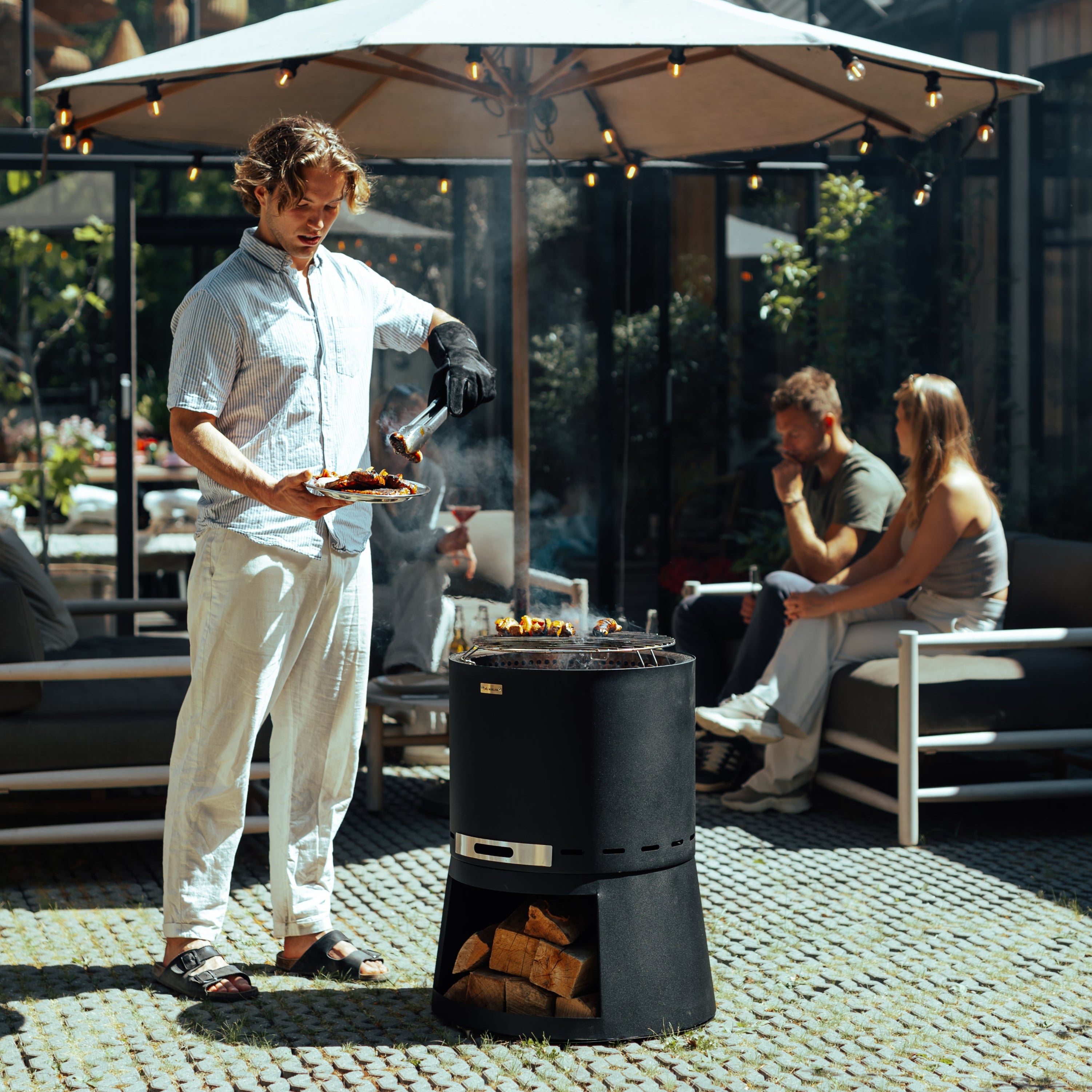 Set: Skara Pluss + Deksel + Grillrooster