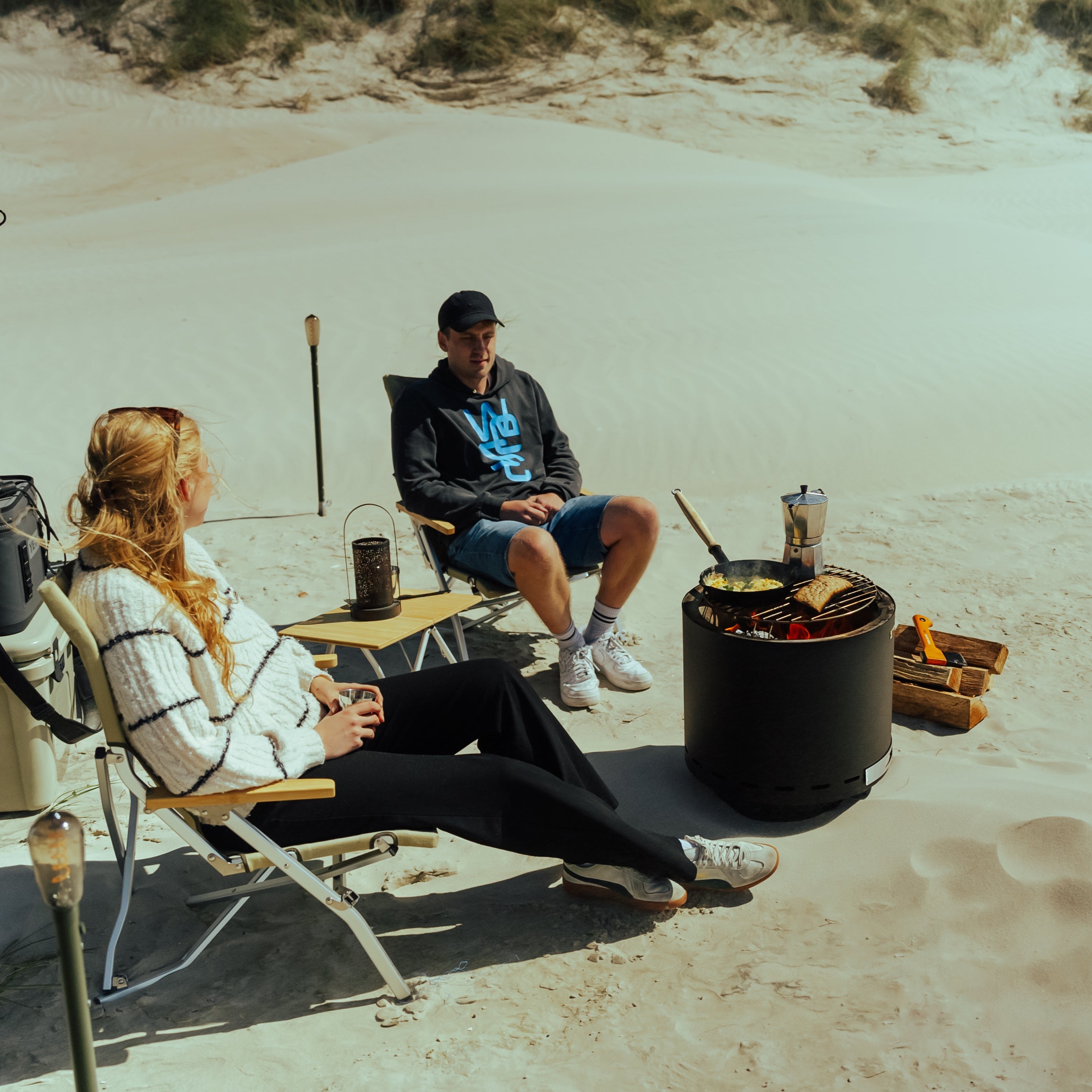 Set: Skara + vuurplaatgrill