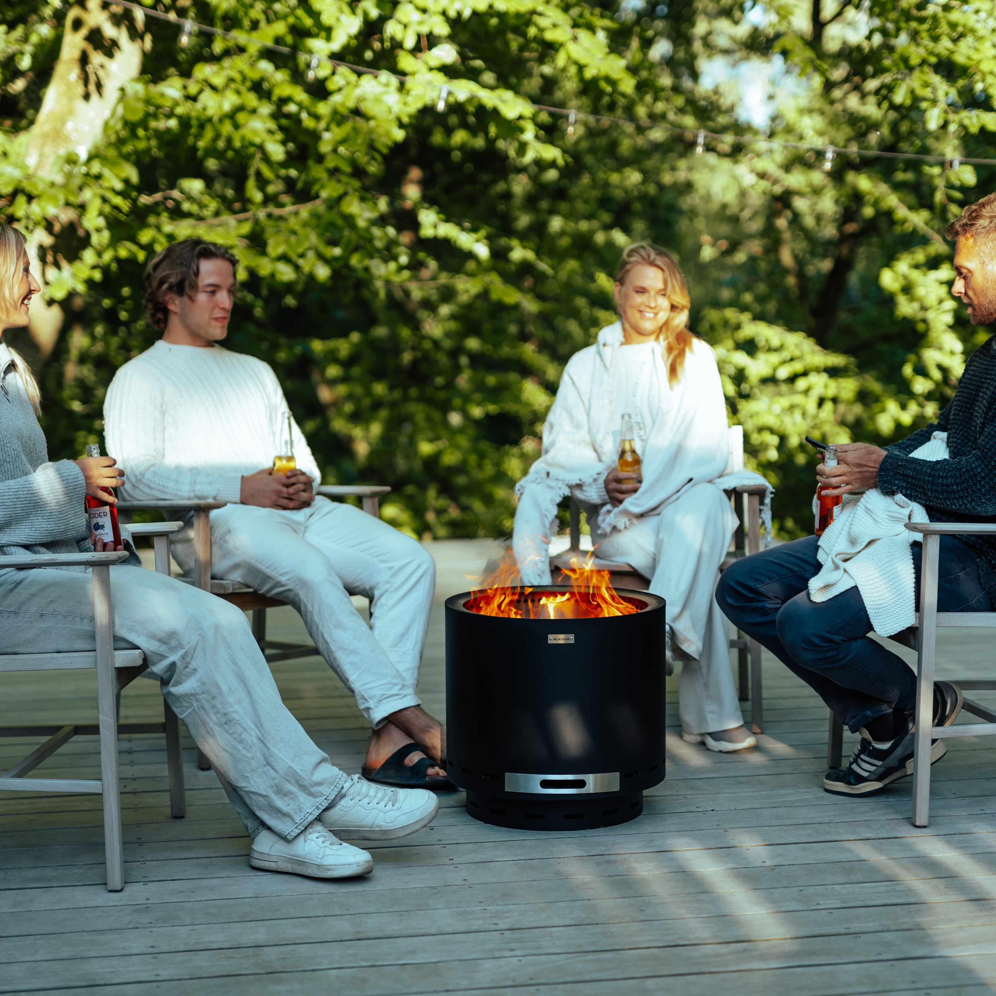 Set: Skara + Deksel + Gietijzeren-grillrooster