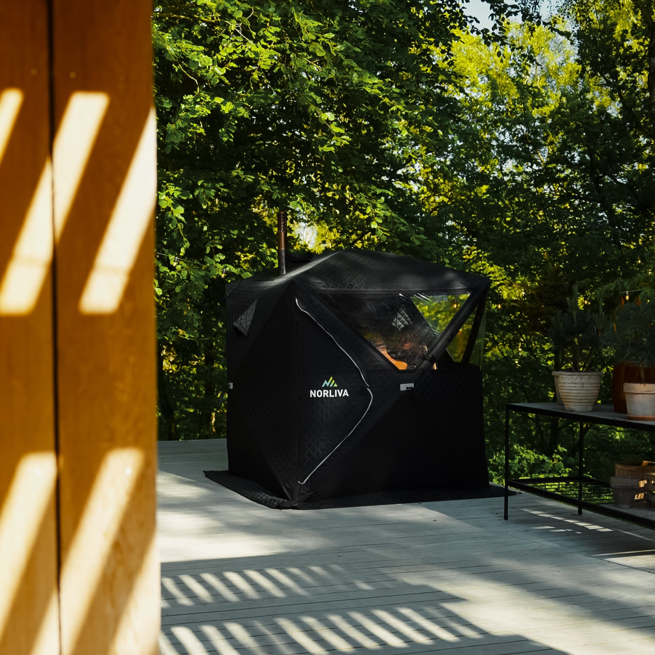 Mobiele saunatent Isen (zonder saunakachel)