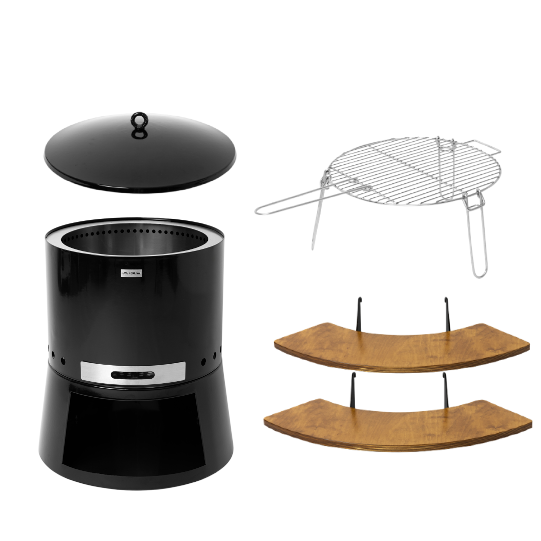 Set: Senja Pluss + Deksel + Grillrooster + Zijplanken