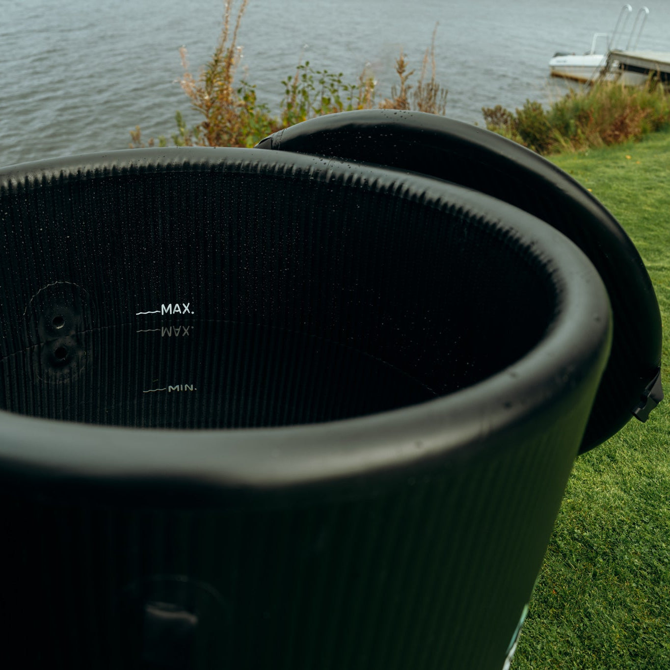 Set: Saunatent Dalen + kachel + sauna-accessoires + regenbescherming + ijsbadton