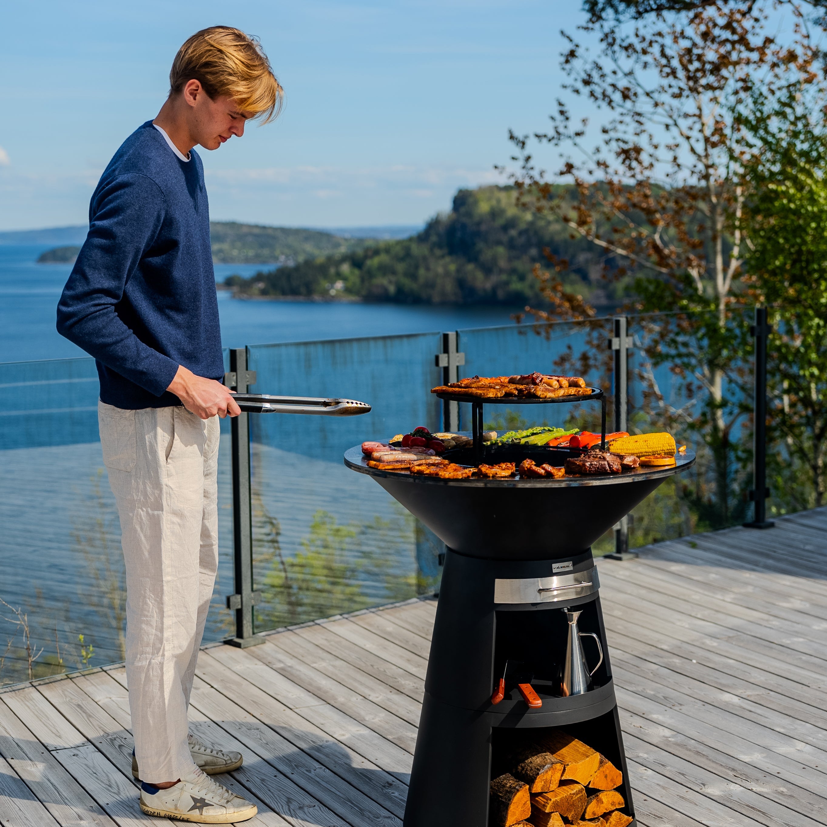 NORLIVA Aska plancha BBQ, 80 cm