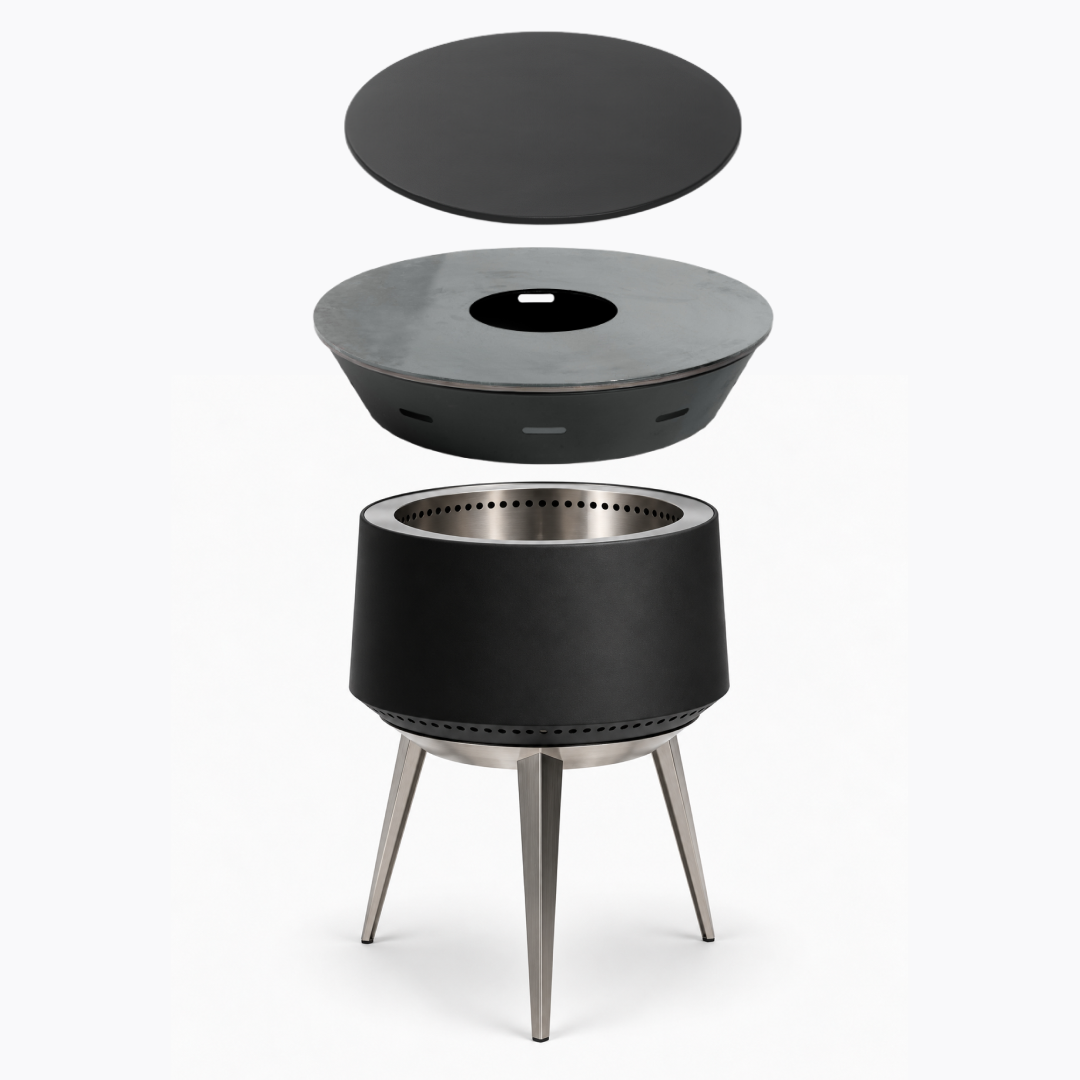 Set: Juna Pluss + grillplaat + deksel