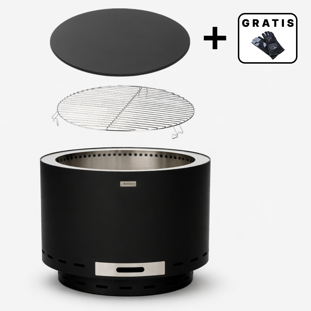 Set: Lunda + deksel + grillrooster