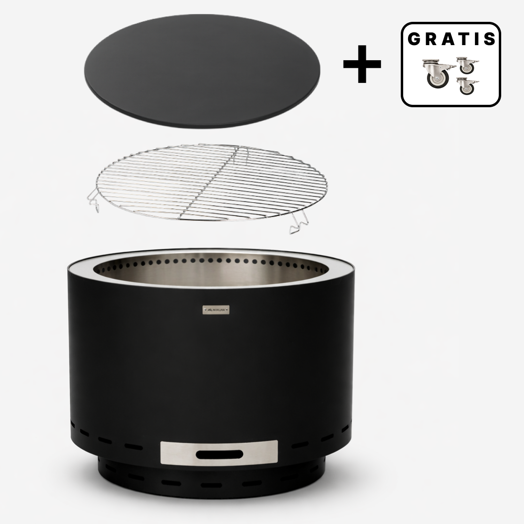 Set: Lunda + deksel + grillrooster