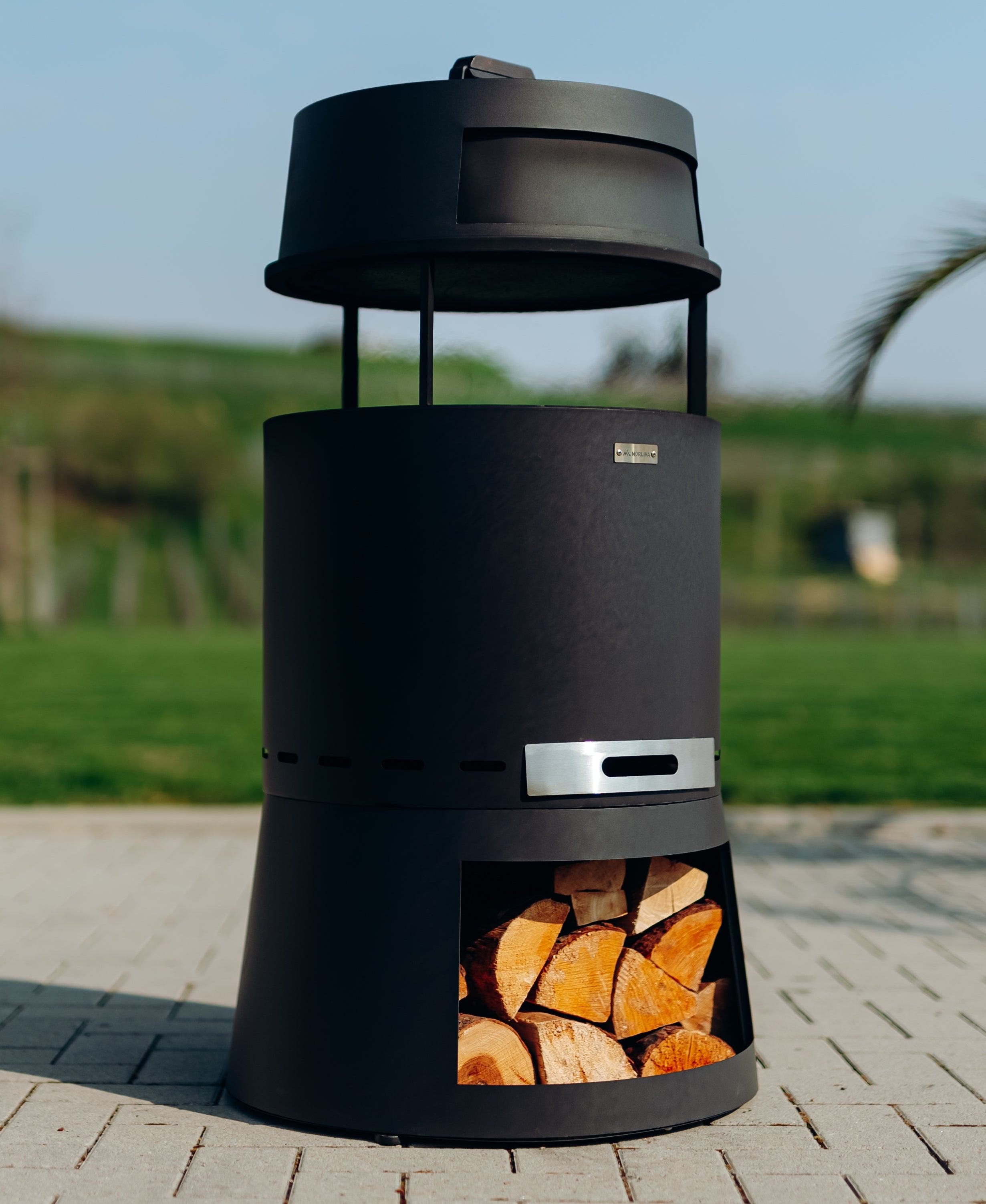 Set: Skara Pluss + Deksel + Feuerplatten-Grill + Pizzaoven-opzetstuk
