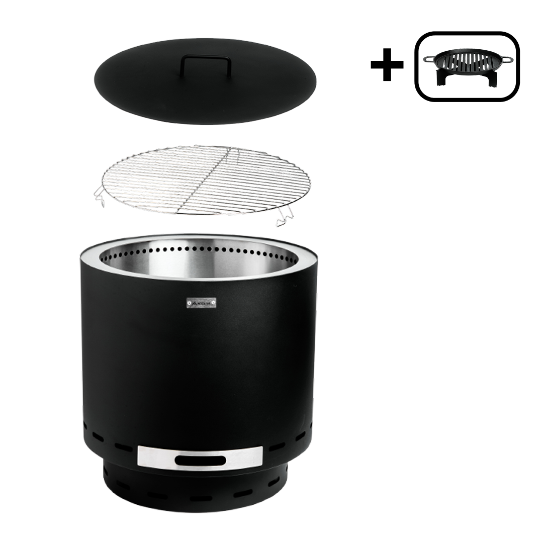 Set: Skara + Deksel + Grillrooster