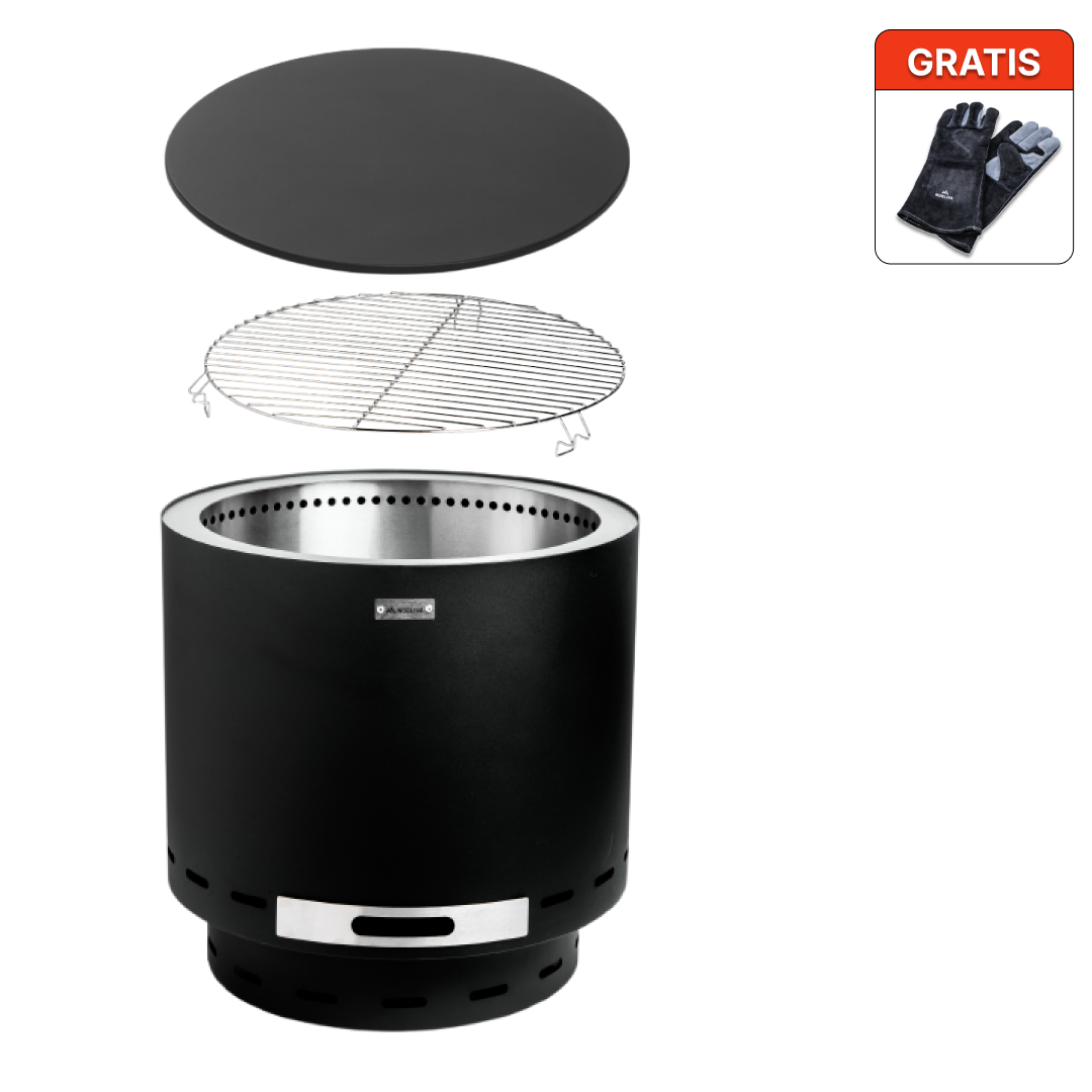 Set: Skara + Deksel + Grillrooster