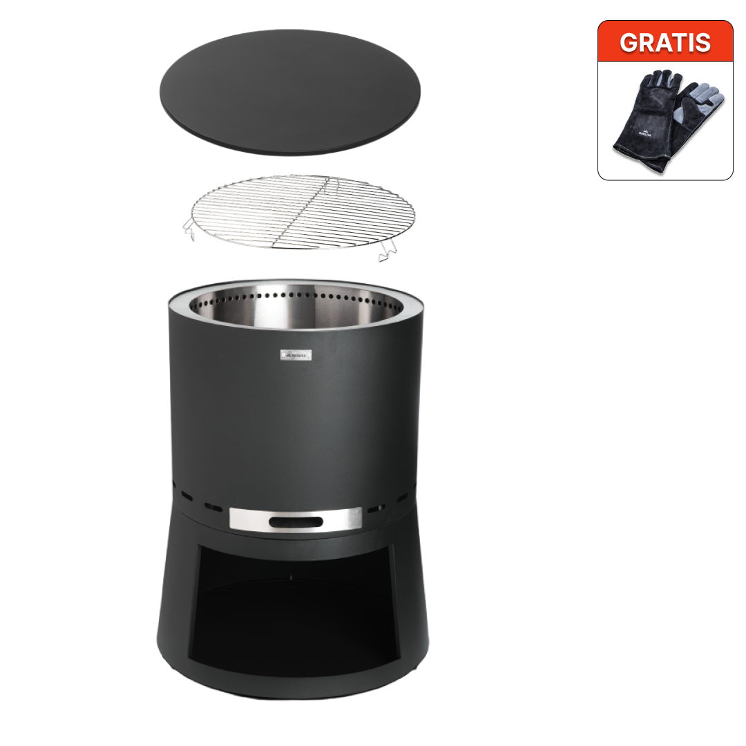 Set: Skara Pluss + Deksel + Grillrooster